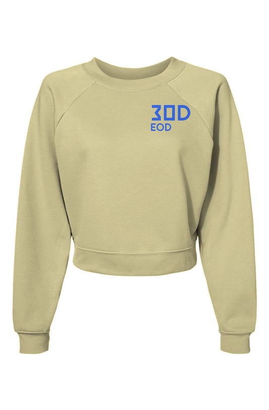 EOD 30D Womens Raglan Pullover Fleece Sweatshirt