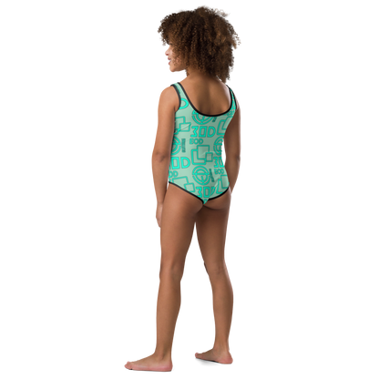 EOD Young Stacked 2T-7 Swimsuit in Teal