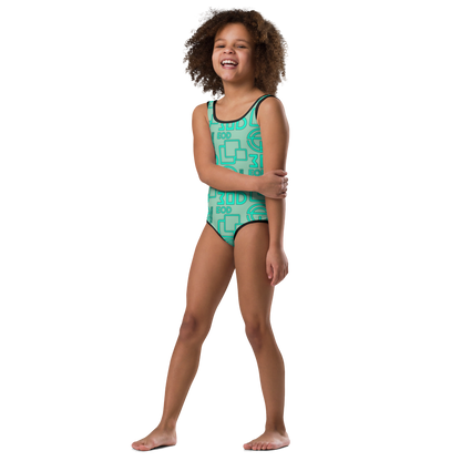 EOD Young Stacked 2T-7 Swimsuit in Teal