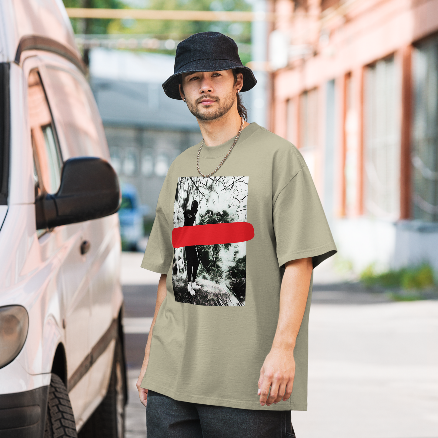 EOD Graphic Oversized faded t-shirt